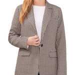 Vince Camuto NWT  Ladies Fully Lined Padded Shoulder Split Blazer Small Plaid Photo 0
