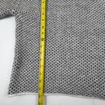 Christian Siriano Women's Large Black White Textured Knit Turtleneck Sweater Photo 6