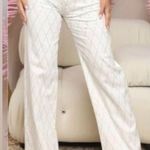Rhinestone High Waisted Jeans in White Size undefined Photo 1