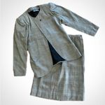 Emanuel Ungaro Parallele Gray Stripe Blazer Skirt Set Womens 6 Photo 1