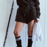 Free People Movement Intercept Washed Black Romper Size XS Photo 0