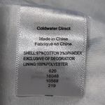 Coldwater Creek  size 6 3/4 sleeve hidden hook close multi aqua blue green Photo 6