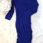 EXPRESS Royal Blue Ruched Dress Photo 1