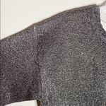 Good American  All that Glitters silver sweatshirt size M Photo 9