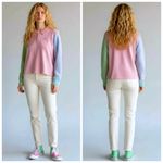 Teddy Fresh  Y2K Pastel Colorblock Knit Polo Sweater 2XL  NWT  F290 Photo 4