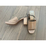 Worthington  Nude Patent Platform Block Heel Mules 8.5 Photo 1