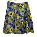 Hanna Andersson Women's Skirt Size 10 Floral Print A Line Midi Cotton Green Photo 0