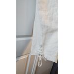 JM Collection NWT  Womens 20w Ivory pants 100% Linen Wide Leg Lagenlook Capri Photo 4
