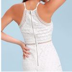 Lulus Come On Nova‎ White Crochet Lace Size Medium Dress Formal Wedding Wear Photo 2