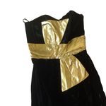 Dave & Johnny Velvet Prom Dress Black Size 10 Photo 5