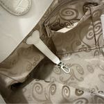 Brighton Vintage Ivory White Croc Leather Double Handle Tote Shoulder Bag Photo 12