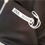 ZARA NWOT!  Black Pleated Crop Top Photo 3