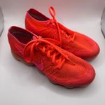 Nike  Air VaporMax Flyknit Women's Running Shoes Bright Orange Pink Size 8.5 Photo 1