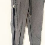 Lululemon  Size 4 Dark Grey Full Zip Up Leg Athletic Sweatpants Jogger Drawstring Photo 5