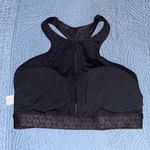 Zyia  Active Black Flower Power Cut Out Racerback High Neck sport bra Photo 8