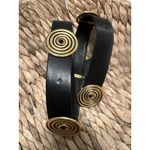 vintage accessocraft nyc Gold Medallion Belt 70's Vintage Glove Leather 32 1/4" Photo 8