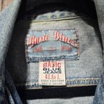 Basic Blues Vintage Denim Jean Cropped Vest Blue Size L Photo 3