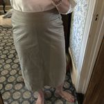 Anne Klein genuine leather lined skirt size 12 flattering straight skirt Photo 1