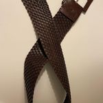 Reptile’s House Milano Brown Genuine Italian Leather Rope Belt Photo 6