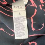 NYDJ Pleat Back Blouse Navy/Pink Size Small Photo 6