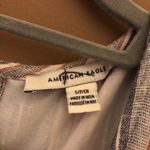 American Eagle  Striped Faux Wrap‎ kimono linen Tie Romper Blue Purple size small Photo 3