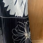 Maeve Tiered Black White Floral Maxi Skirt Photo 6