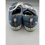 Clarks Womens Shoes 8.5 Blue Denim Casual Lace-Up Comfort Sneakers Photo 2