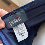 Vintage 90s Pulse Sapphire Blue Stretchy Velvet One Shoulder Gown M Blue Size M Photo 6