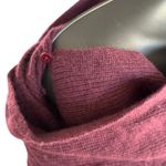 Club Monaco 100% Cashmere Wrap Sweater Sz XS Wine Red Asymmetric Quiet Luxury Photo 2