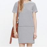 Madewell Dockside t-shirt shift striped mini dress with pockets size S Photo 15