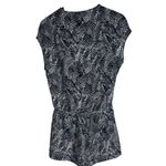 Lumiere Anthro Romper Black White Palm Leave Print Elastic‎ Waist Women's M Size M Photo 4