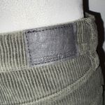 Superdry  Olive Green Corduroy Mini Skirt Raw Hem Size 28 Photo 2