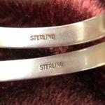 Vintage 2 Native American Design Sterling Silver Cuff Bracelets Price Firm Photo 7