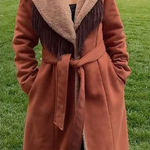 Hutch  Anthropologie Daisy Fringe Coat Jacket Photo 0