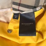 Burberry  Yellow Coat with Plaid Lining Photo 2