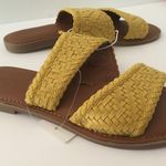 Yellow Woven Sandals, Size 8 1/2 Photo 0