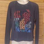Peloton  dark gray long sleeve pullover crew neck top shirt woman’s Medium Photo 0