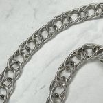 Silver Tone Open Buckle Tassel Metal Chain Link Belt One Size (OS) Y2K ✨ Photo 5