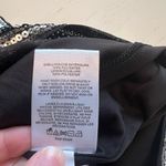 EXPRESS  Black Sequin V-Neck‎ Black Silver Dress Size XS Short Sleeve Nwt $108 Photo 4