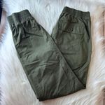 Pact  Woven Twill Utility Olive Green Organic Cotton Joggers Pants Size Small Photo 1