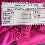 Roamans Womens Sweatshirt Size 1X Lace Detail French Terry Athleisure Oversized Pink Photo 7