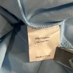 Allegra K NEW Allegra‎ K Blouse Top Womens M Blue Cap Sleeve Peplum Pleated Office Casual Photo 8