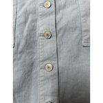 American Eagle Super High Rise A Line Corduroy Blue Button Skirt Size 16 Photo 3