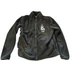 Disney  Minnie Mouse black fleece zip up women's size small jacket Photo 0