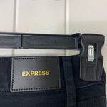 EXPRESS NWOT  women’s solid black skinny mid‎ rise stretch denim jeans pants 0 Photo 3