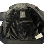 Hollister  Womens Faux Fur Lined Black Puffer Jacket Size XS Cropped Winter Y2K Photo 5
