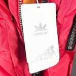OROLAY Red Orange Thickened Duck Down Filled Fleece Lined Hood Jacket, Size XL Photo 5