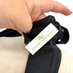 Amanda Uprichard Mini Dress Sleeveless Choker Neck Keyhole Silk Black Size Large Photo 9