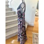 Free People  Stevie Floral Lace Black & Purple Slip Dress Photo 2