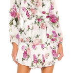 Love Shack Fancy NWT  Popover Dress in Rose ballet Blush Venetian floral silk XL Photo 0